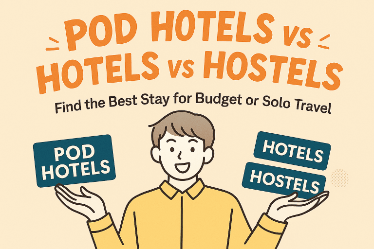 Pod Hotels vs Hotels vs Hostels – Find the Best Stay for Budget or Solo Travel